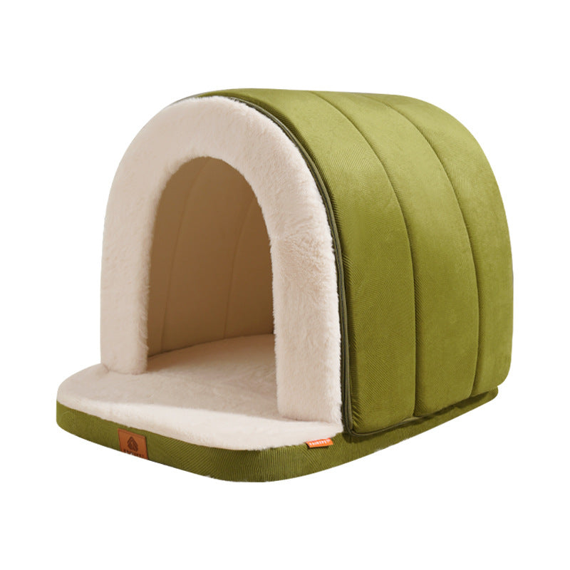 Light grey three sided sponge pet bed, view 5