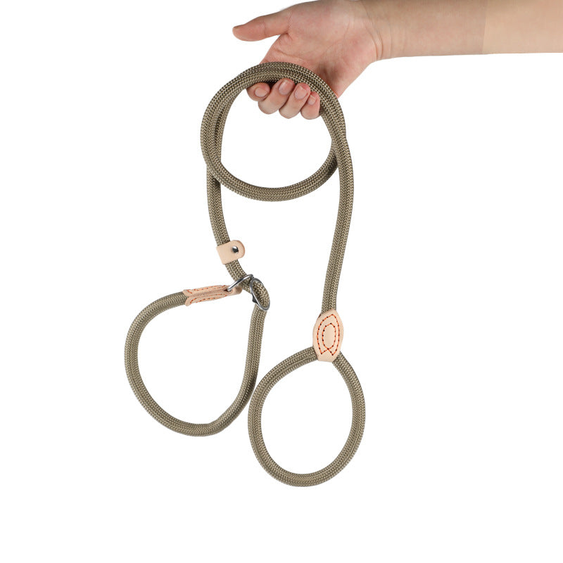 Heavy-duty braided slip dog lead, available from Pet Royale UK