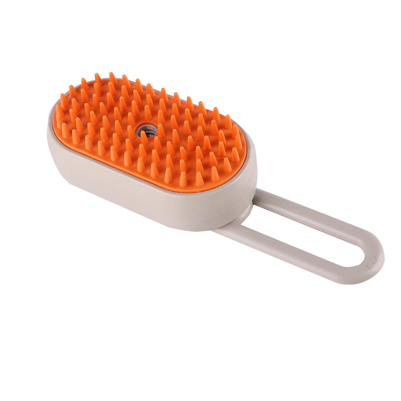 Pet Steam Spray Massage Comb with Silicone Bristles, Cats and Dogs