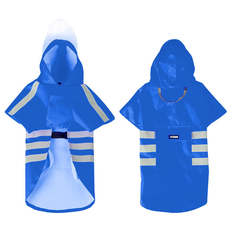 Hooded reflective waterproof dog raincoat, available in 7 colours, sizes Small to 5XL, image 57