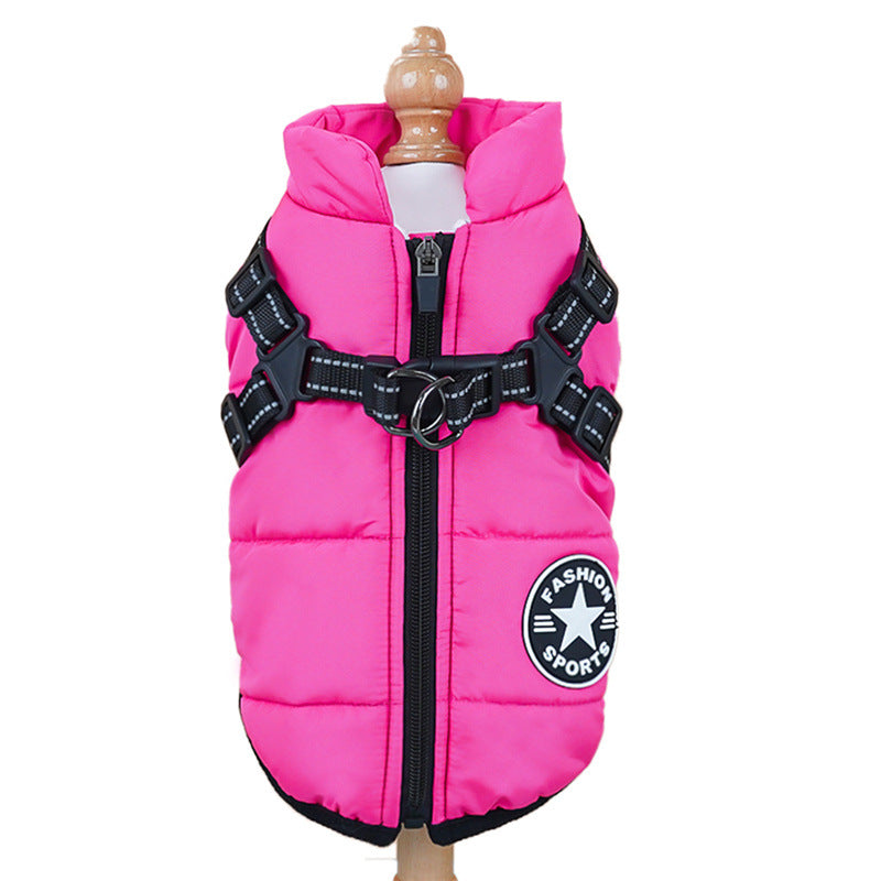 Thick padded cotton pet vest for dogs and cats, available in 7 colours, image 35