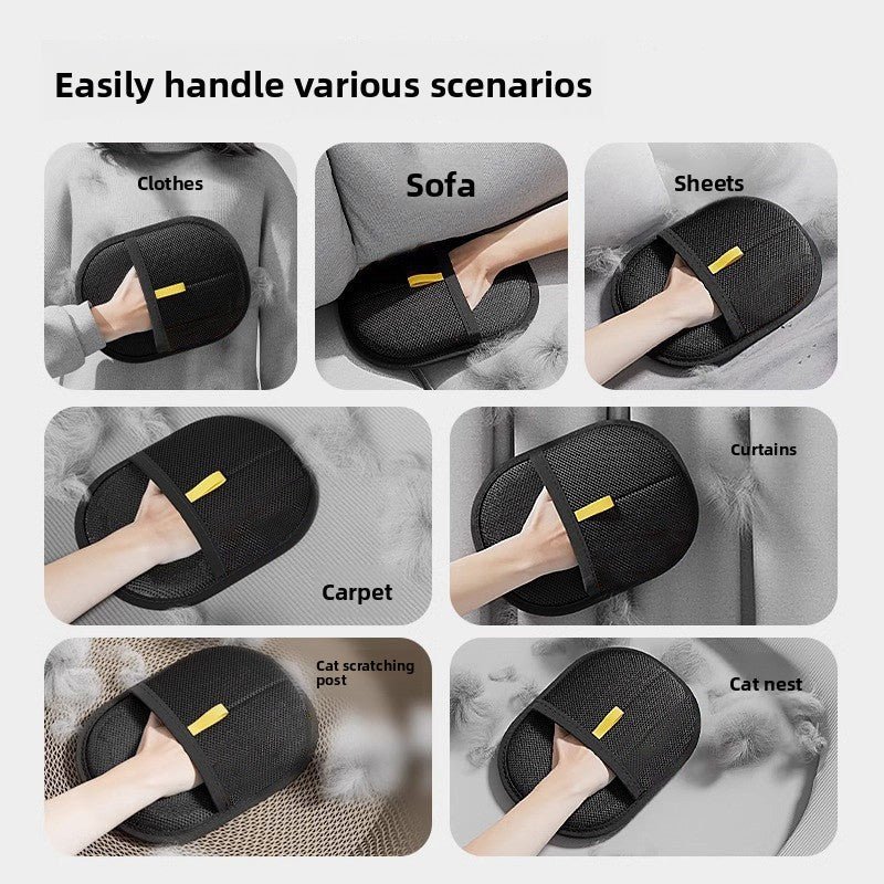 Thick Static Pet Hair Removal Gloves in Two Sizes