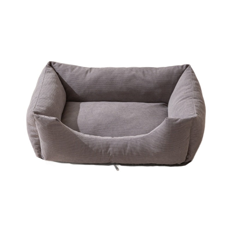 Washable Padded Pet Bed with Removable Cover for Dogs and Cats