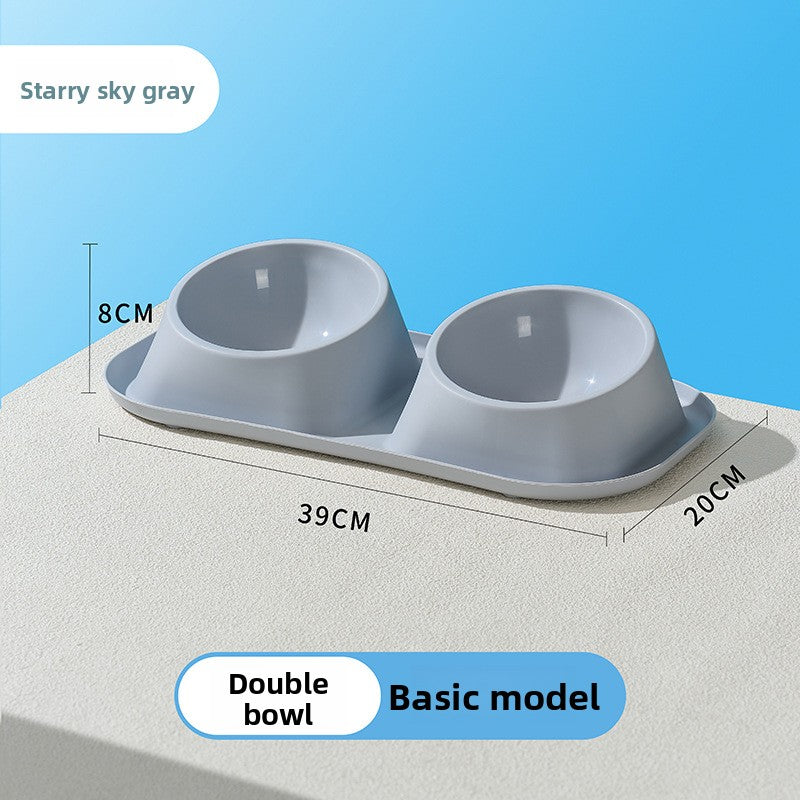 Anti-Spill Pet Food Bowl with Stainless Steel Insert