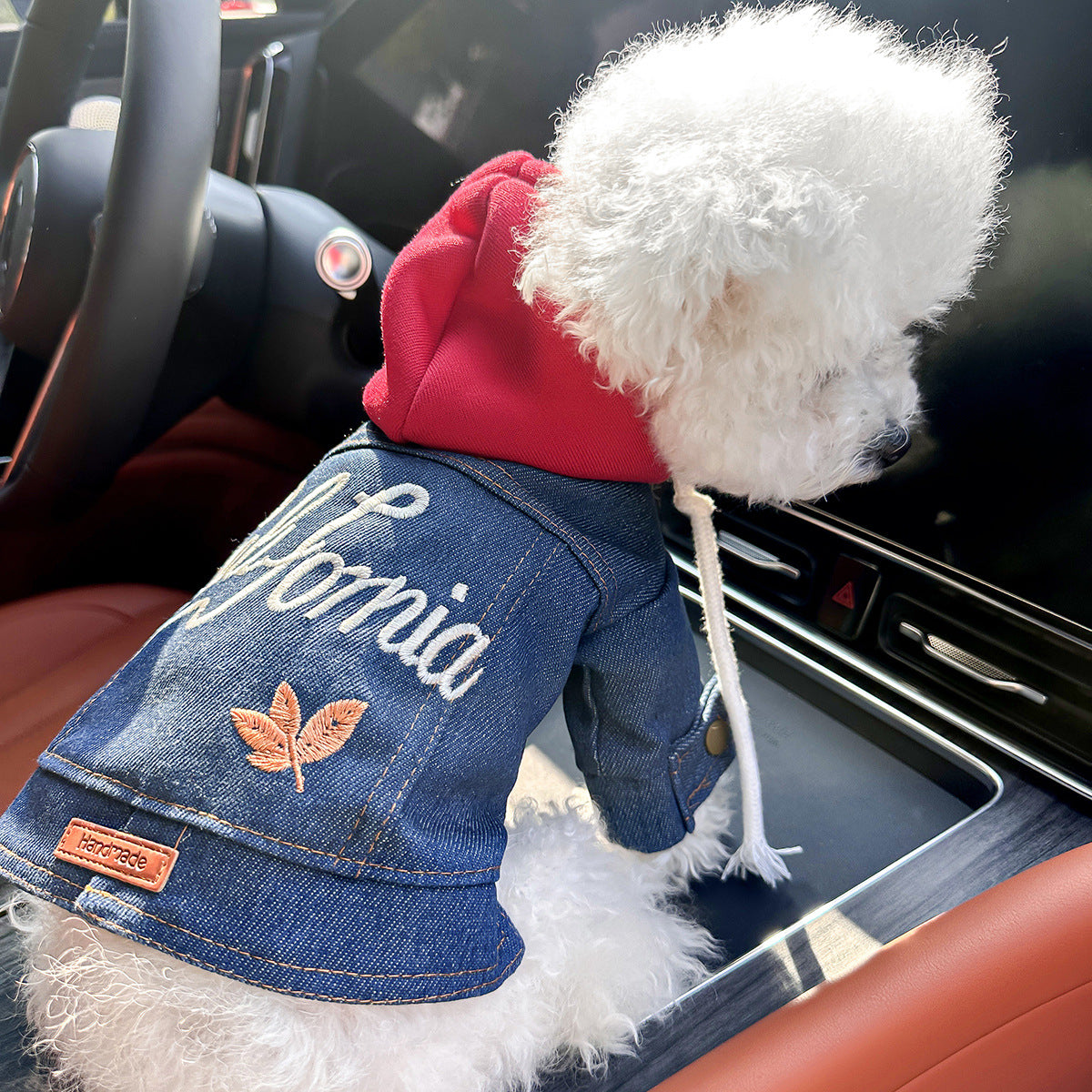 Denim jacket for small dogs and cats, available in 15 colours, image 4
