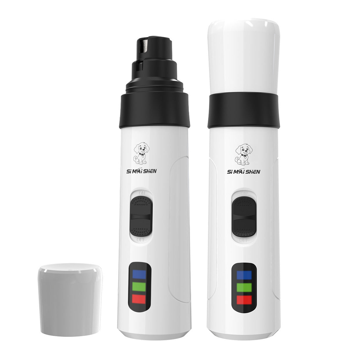 2-Speed Electric Dog Nail Grinder with LED Light and Spare Heads