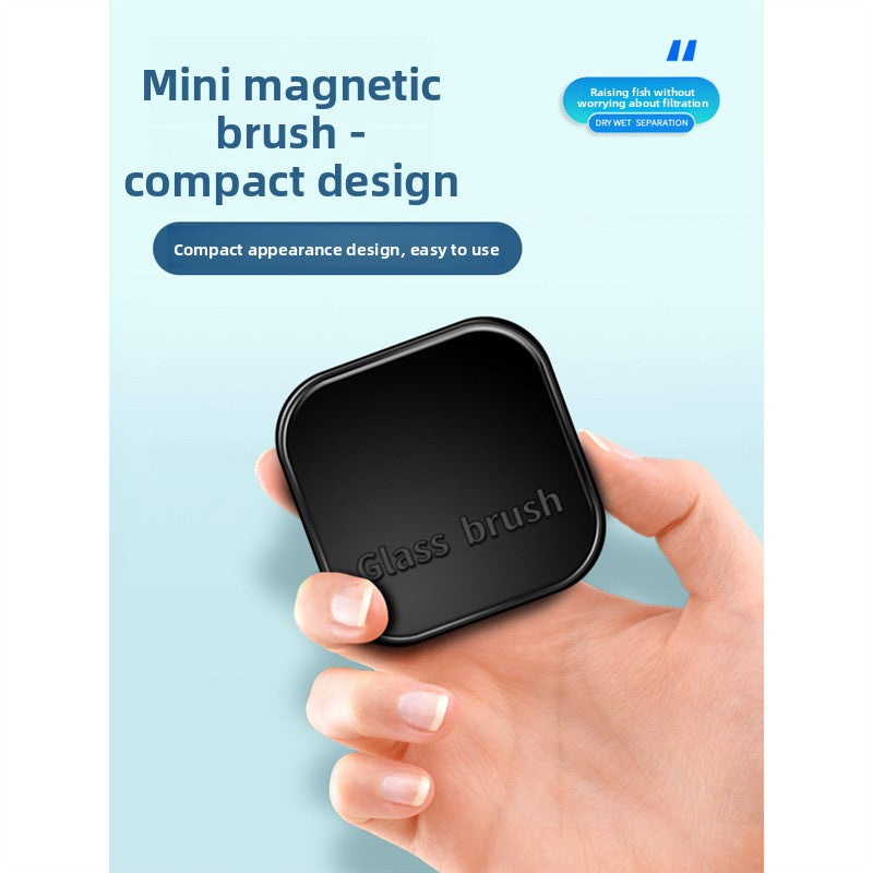 Magnetic double sided aquarium glass cleaner, black or white, view 3
