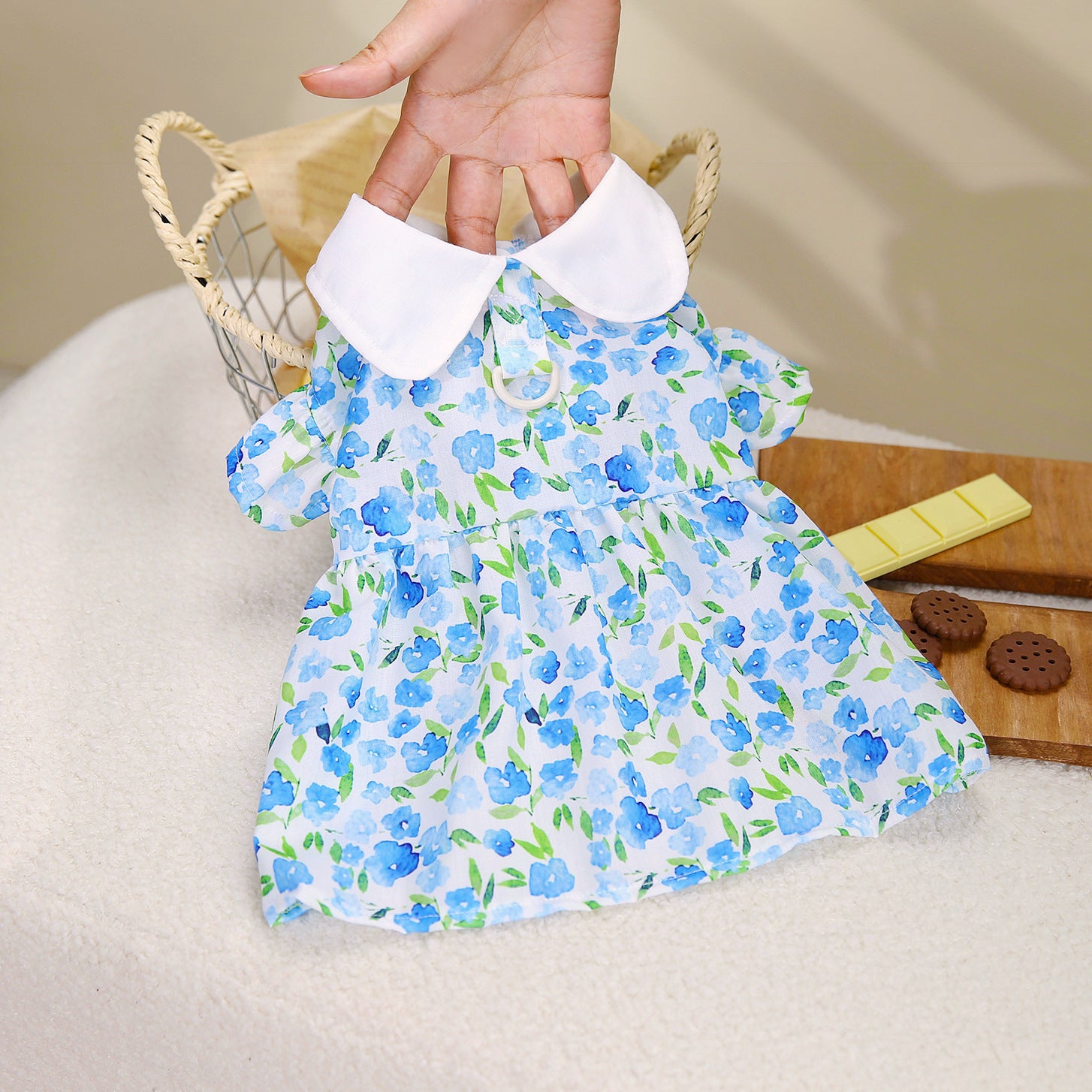 Floral garden print dress for small pets for dogs and cats, image 14
