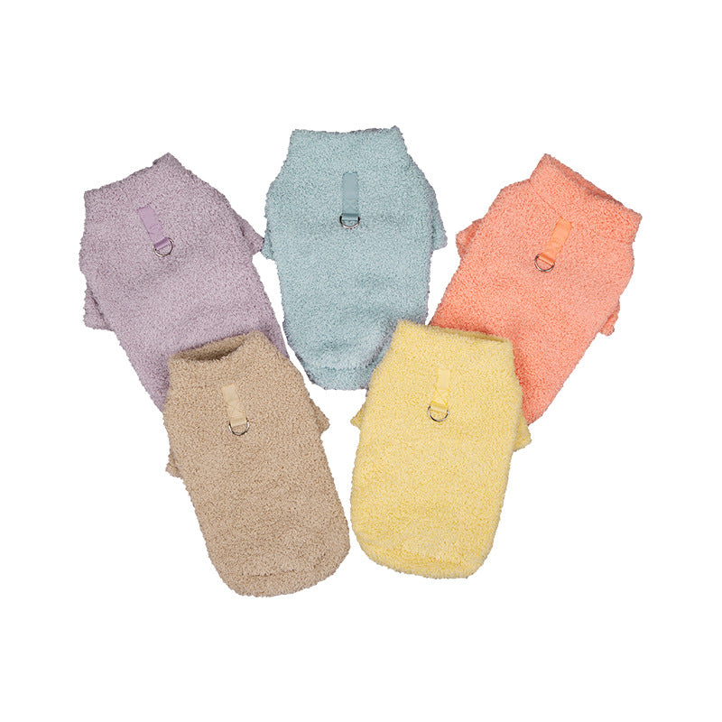 Fleece lined striped dog jumper, available in 9 colours, sizes Small to 2XL, image 1