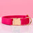 Soft velvet dog collar with metal buckle, 4 sizes available