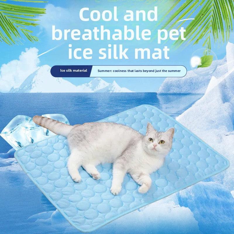 Ice silk cooling mat for dogs and cats, main product photo