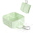 Foldable Food-Grade Silicone Pet Bowl with Carabiner Clip for Camping and Travel