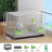 Iron bird cage for budgies and cockatiels in black or white, view 20