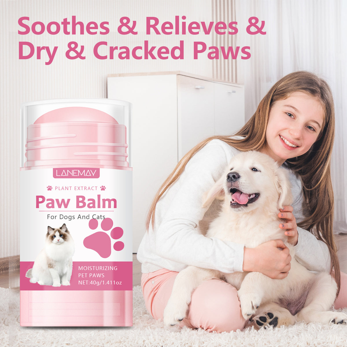 Pet Paw Protection Stick, Moisturising Care for Cats and Dogs
