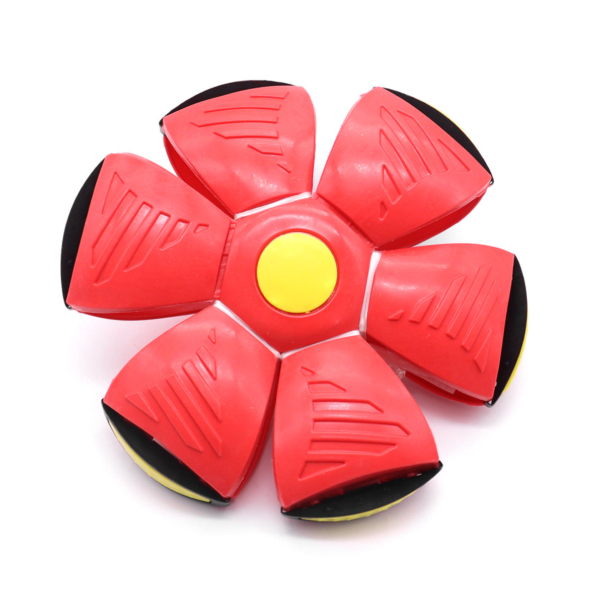 Flying saucer ball dog toy with optional LED lights for fetch - view 6