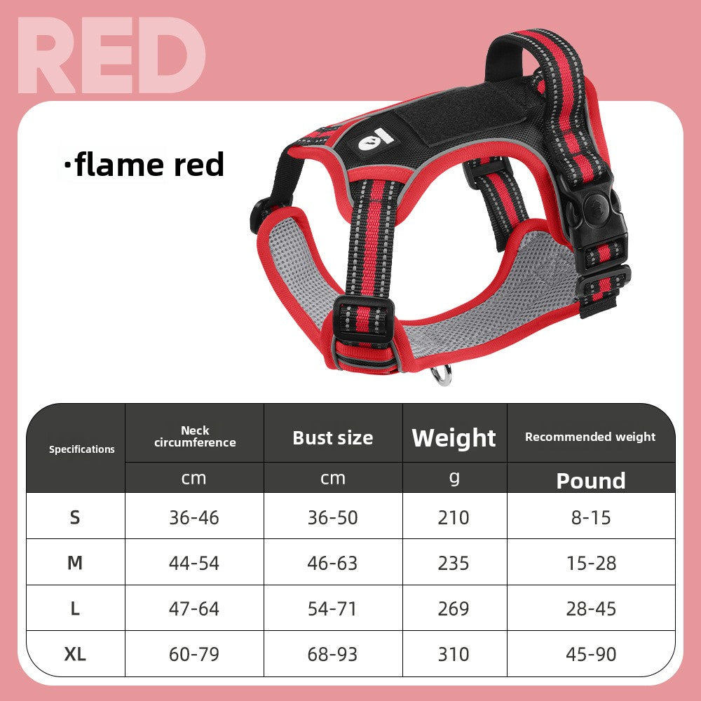 Reflective Dog Harness Anti-Explosion Pet Harness Vest