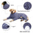 Fleece lined four leg dog hoodie, available in 2 colours, image 3