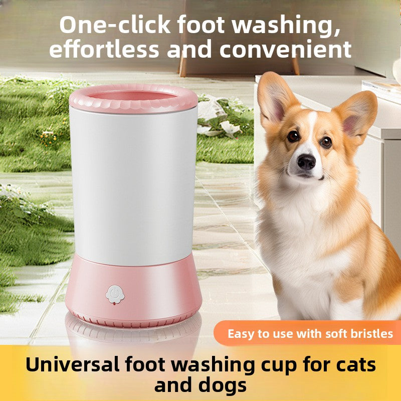 Automatic Dog Paw Cleaner, Rechargeable No-Rub Electric Paw Washer