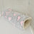 Flannel pet tunnel sleeping bag for small pets in Grey Heart, size 15 x 60cm