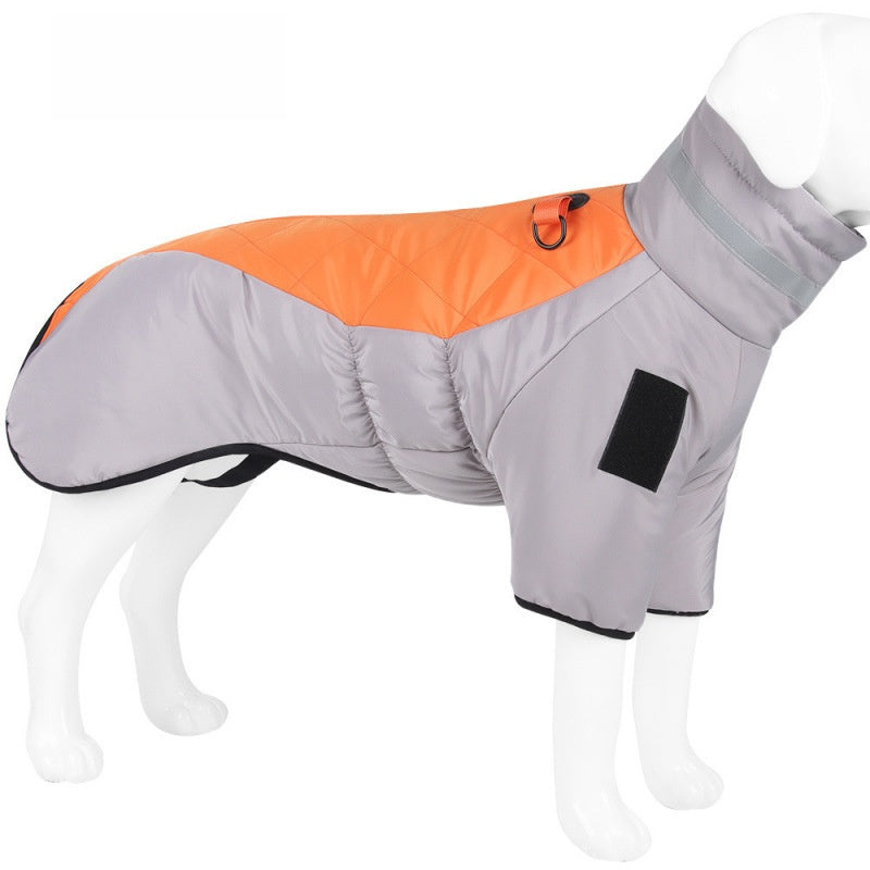 Reflective cape style dog winter coat, available in 4 colours, image 9