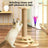 Cartoon cat climbing rack with sisal scratching post, main product photo