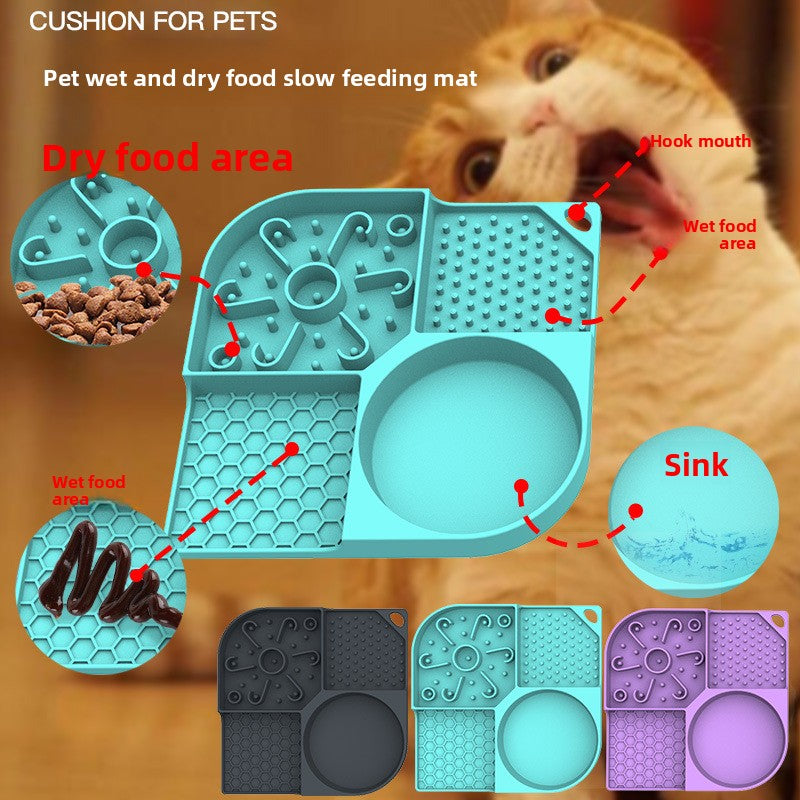 Silicone slow feeder lick mat for dogs and cats, photo 2 of 24