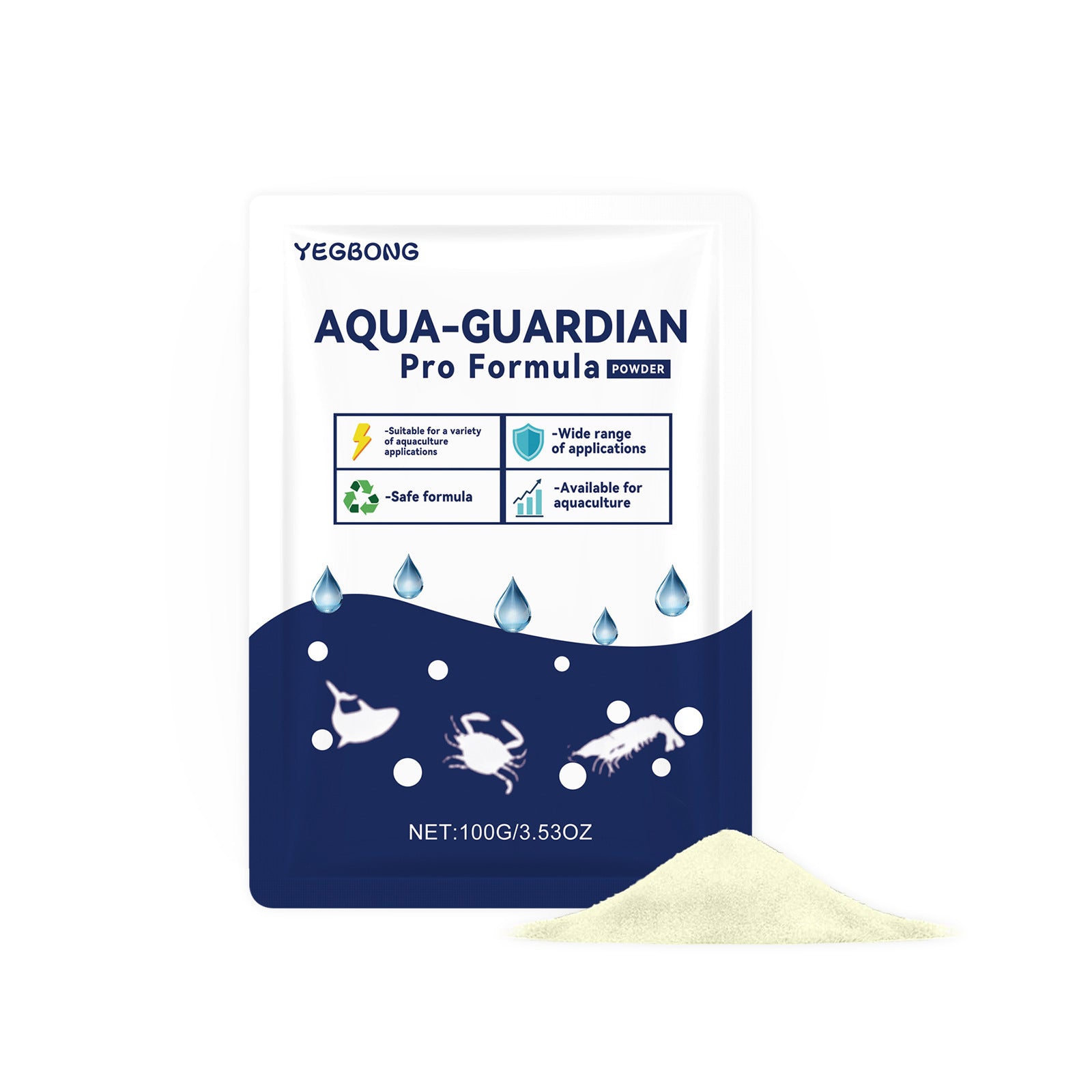Aquarium Water Clarifying Powder for Clear Fish Tank Water
