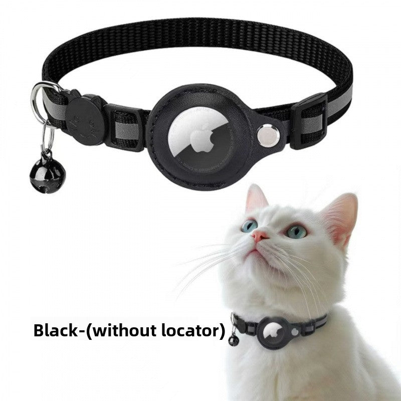 Slim polyester cat collar with bell and AirTag holder, tag not included, product image 5