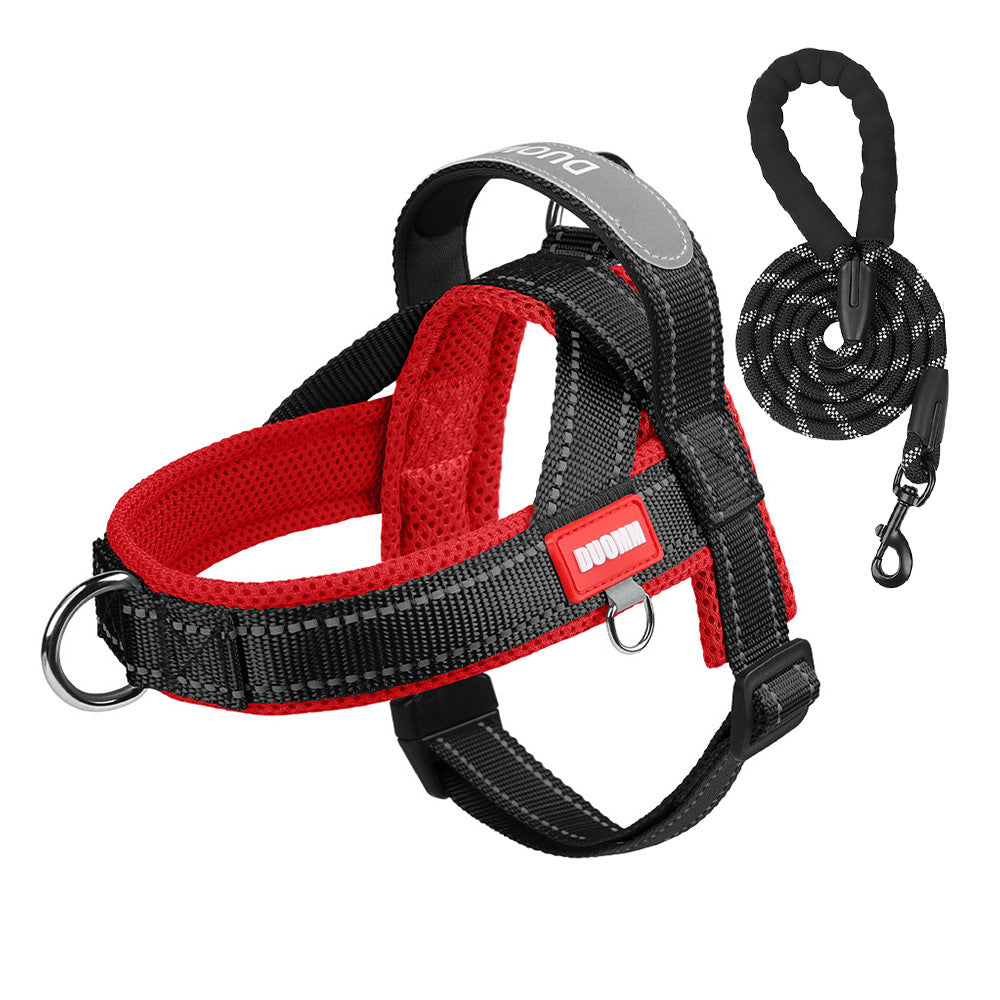 Saddle dog harnesses in two tone and tactical styles