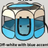 Paw print pop-up pet tent with breathable mesh windows, product image 8