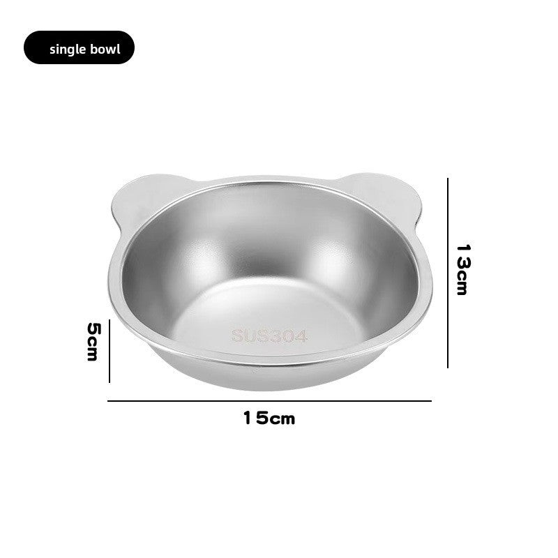 Stainless steel elevated pet bowl with stand - photo 6