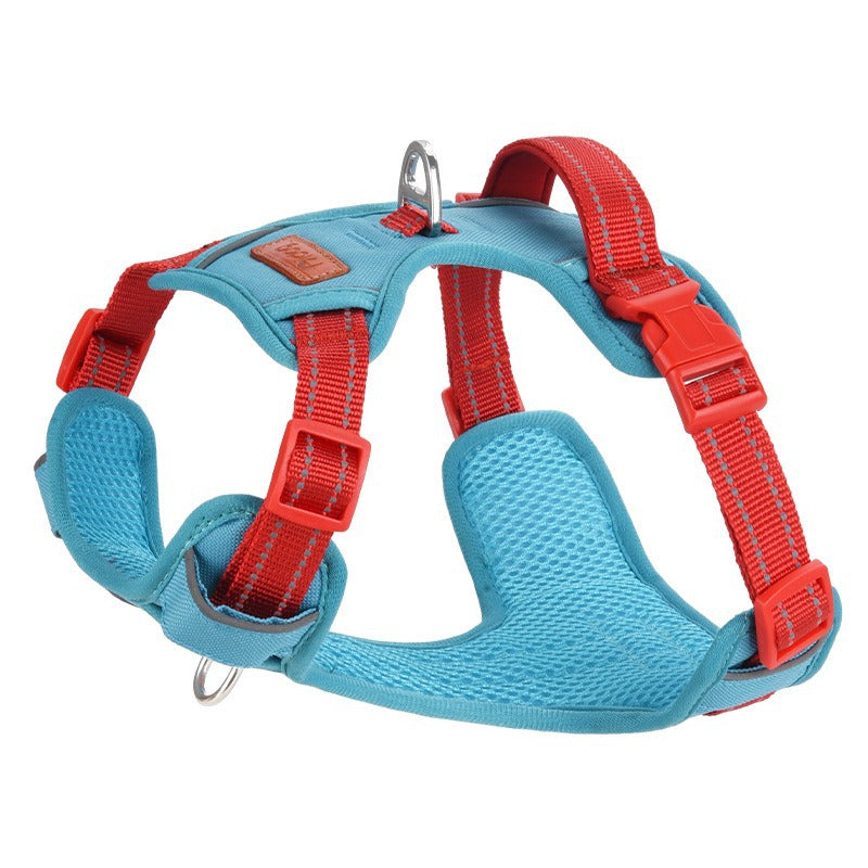 Vintage style no pull dog harnesses in five colours