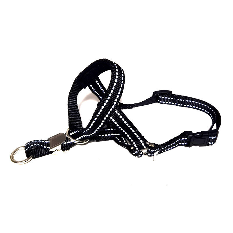Breathable dog muzzles shown in blue, red and black