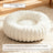 Faux Fur Round Pet Nest Bed with Thick Padding, Dogs and Cats