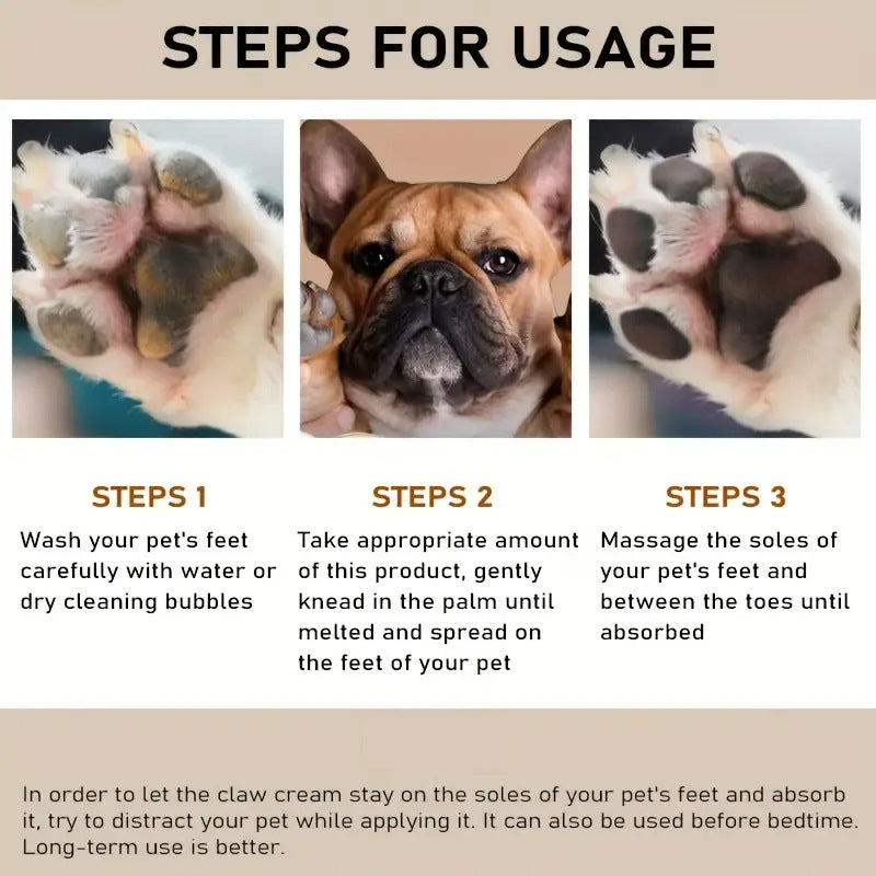 Dog Paw Balm for Dry Cracked Pads, Smooth Moisturising Formula