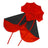 Halloween bat style pet cloak with 3D collar, showing size and shape
