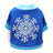 Cotton holiday pet T-shirt for small dogs and cats, in a home setting