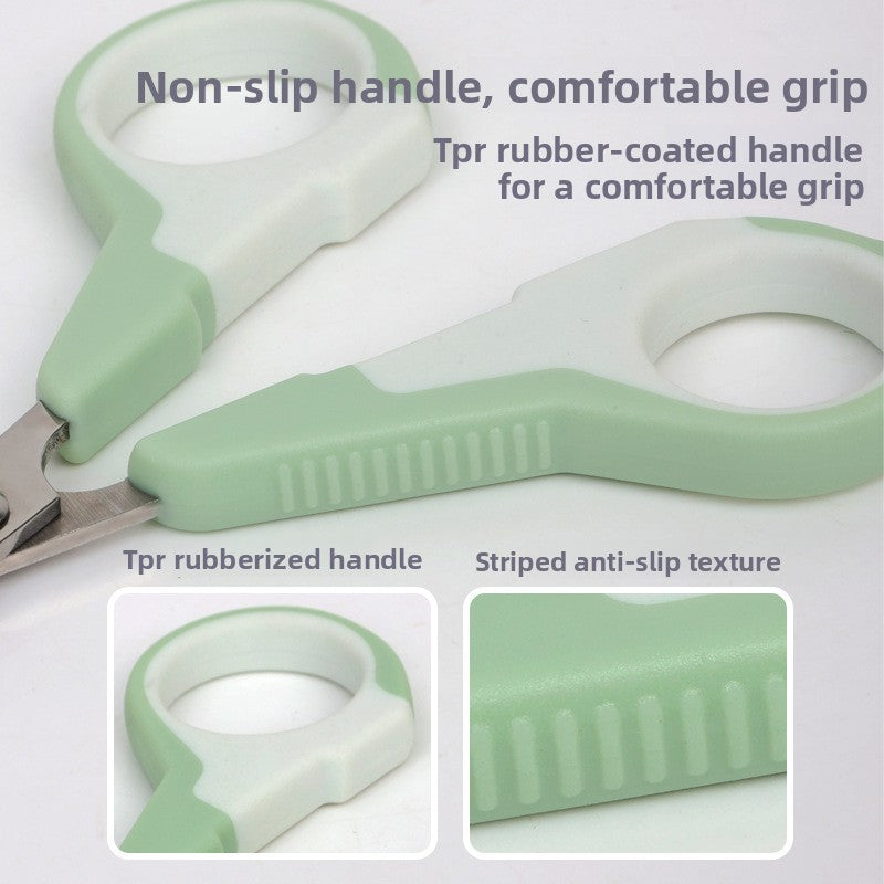 Stainless Steel Pet Nail Clippers with Ergonomic Handle