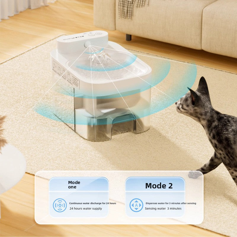 Smart Pet Water Dispenser with Constant Temperature, App Control and Separate Outlet