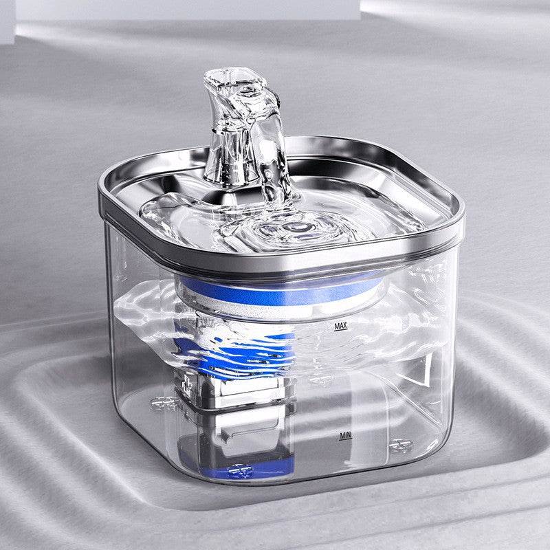 Stainless Steel Automatic Pet Water Dispenser with USB