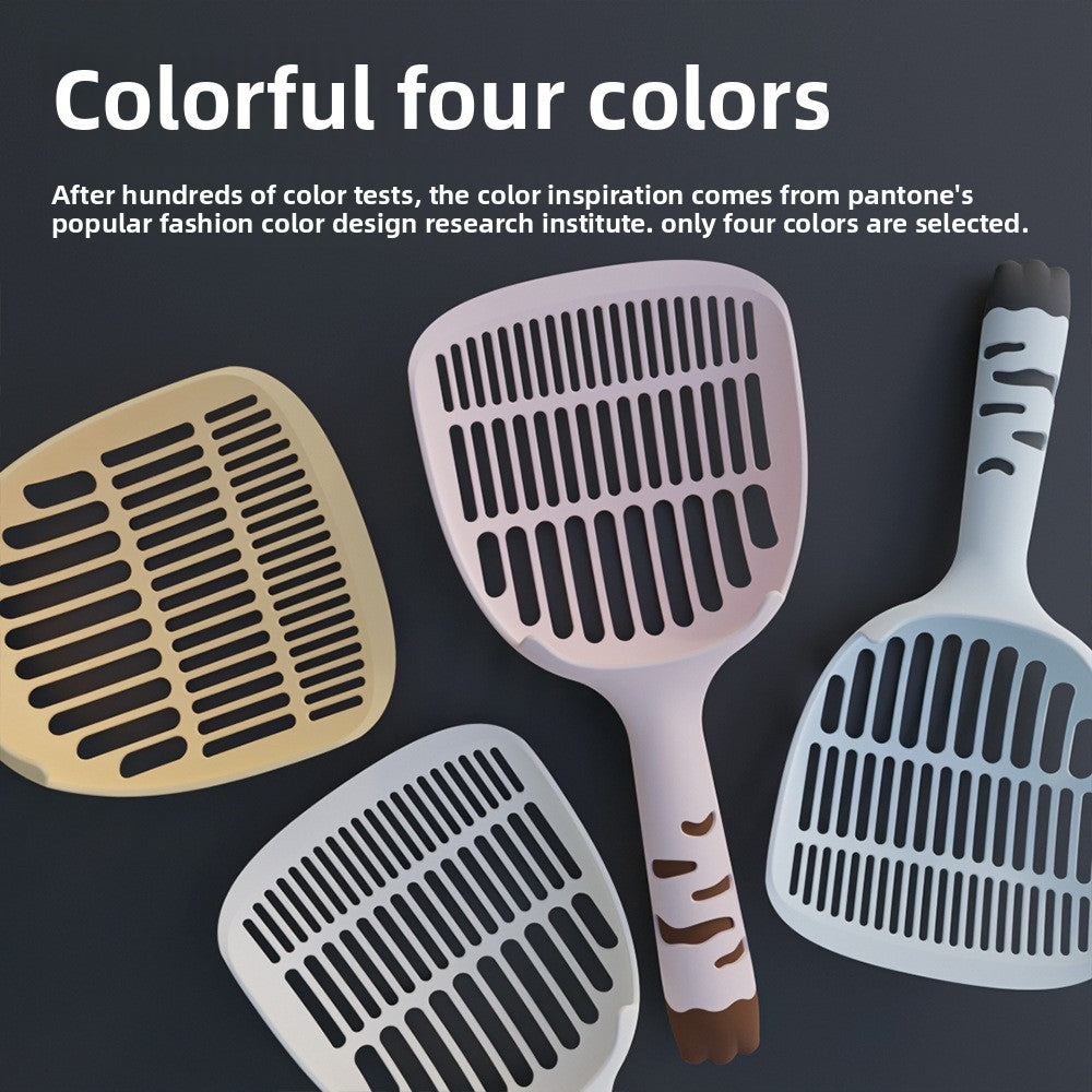Large Fine-Pore Cat Litter Scoop, Thick ABS Sifter
