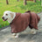 Microfibre pet bathrobe towel for dogs and cats in Emerald Green, side view