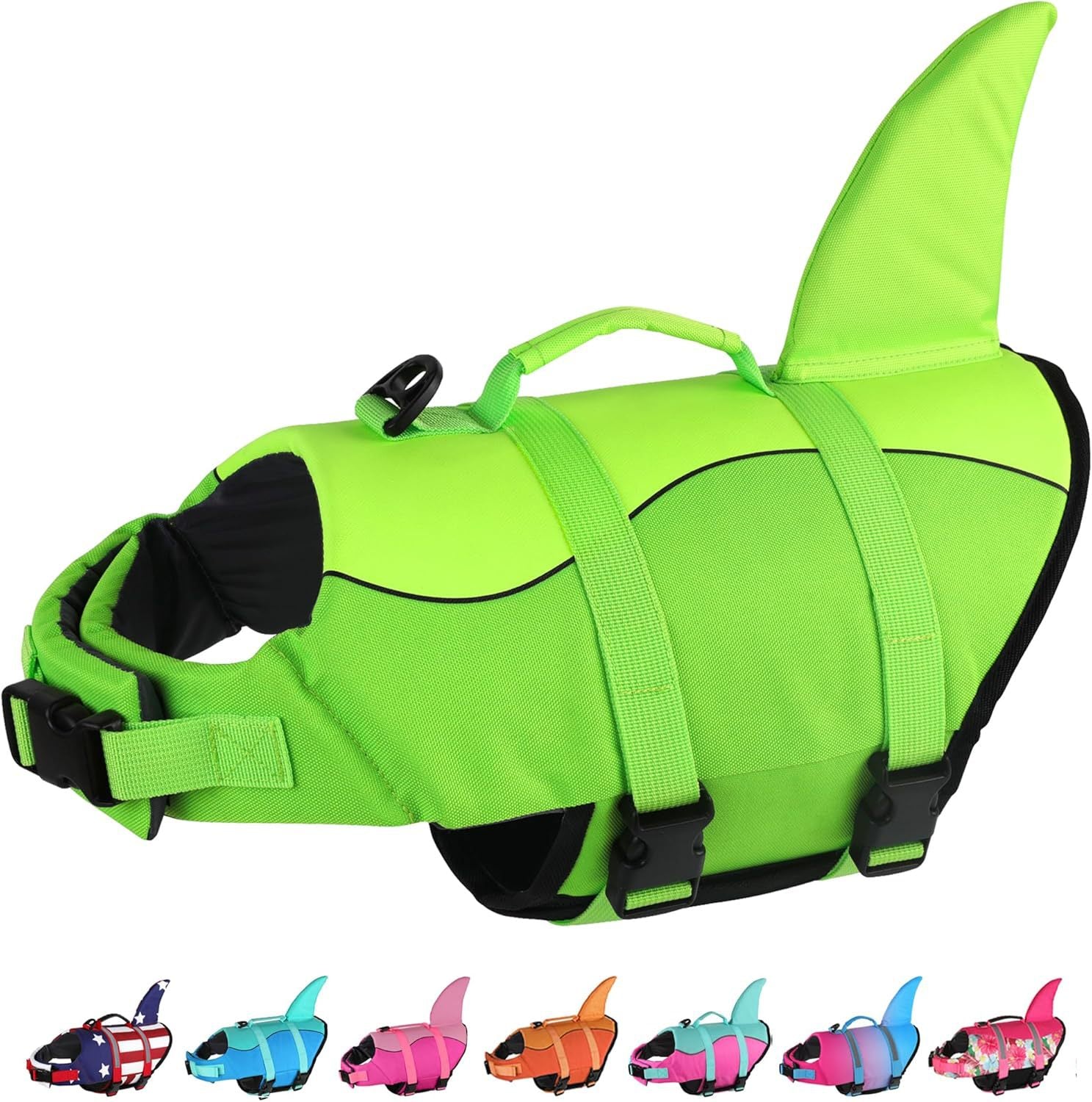 Shark fin dog life jacket, available in 9 colours, image 31