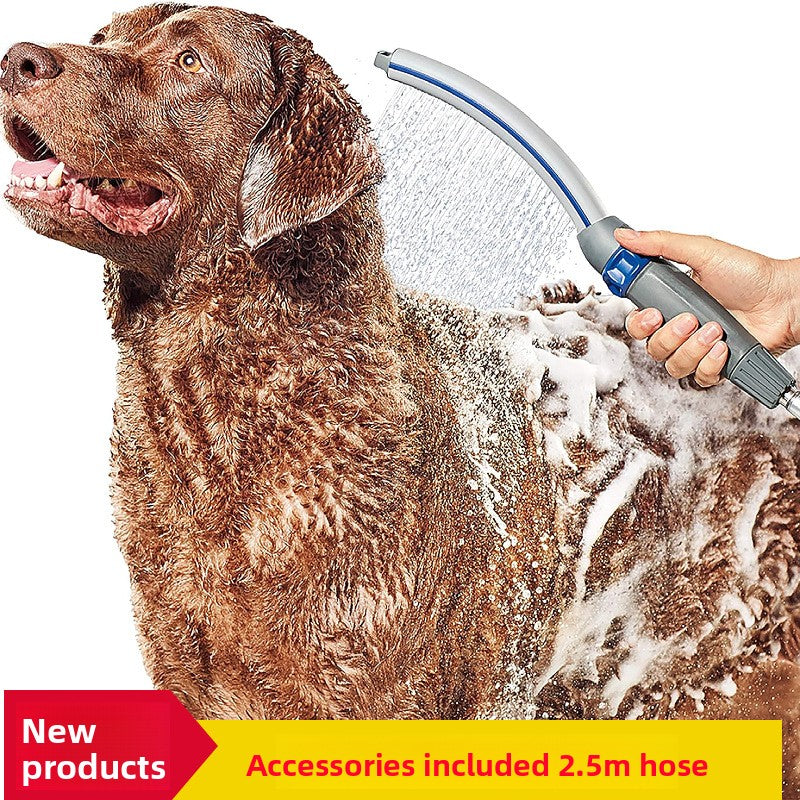 Pet Bath Brush with Hose for Washing and Massaging
