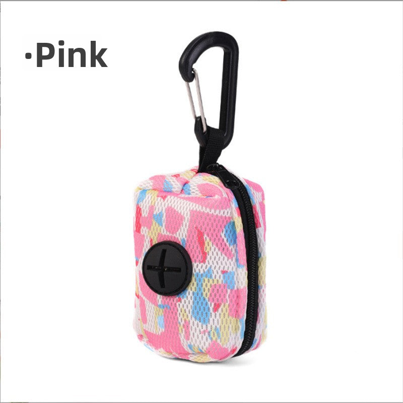 Dog Poo Bag Dispenser, Mesh Leash Attachment for Daily Walks