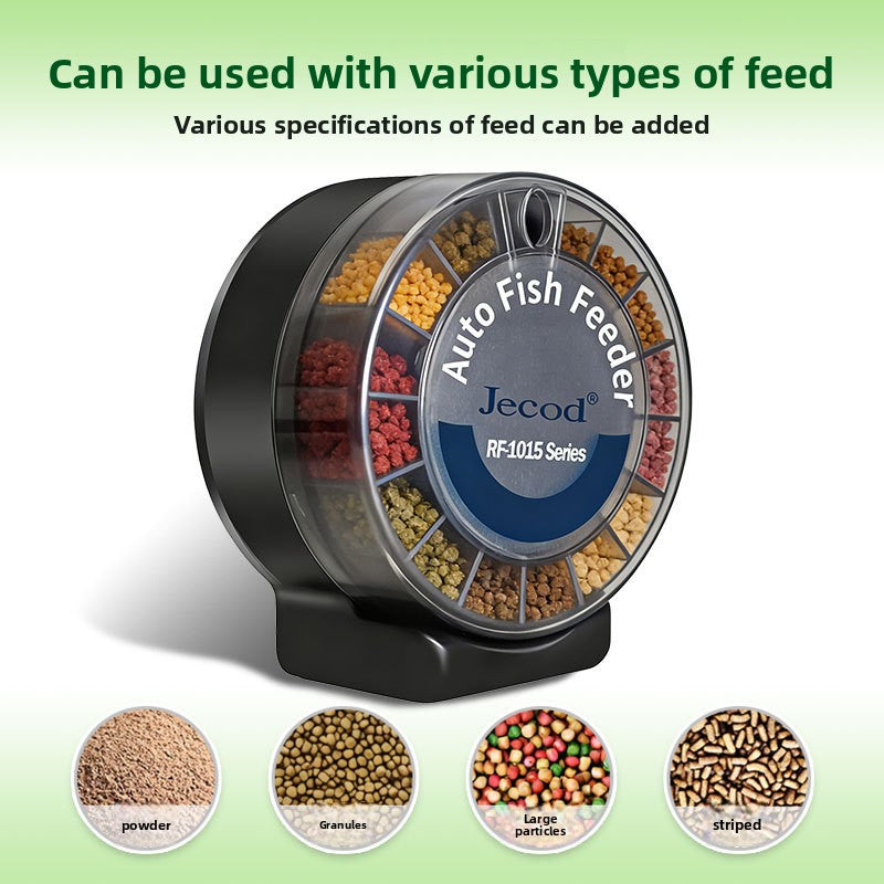 Automatic Fish Tank Feeder with RF Remote Control and Programmable Timer
