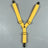 Adjustable elastic dog diaper suspender strap in plaid pattern, view 26