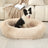 Long plush washable dog and cat bed with thick padding, photo 22