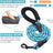 Elastic dog leads with reflective strips in ten colours