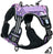 Tactical nylon dog harness with metal buckles in desert camo, view 44